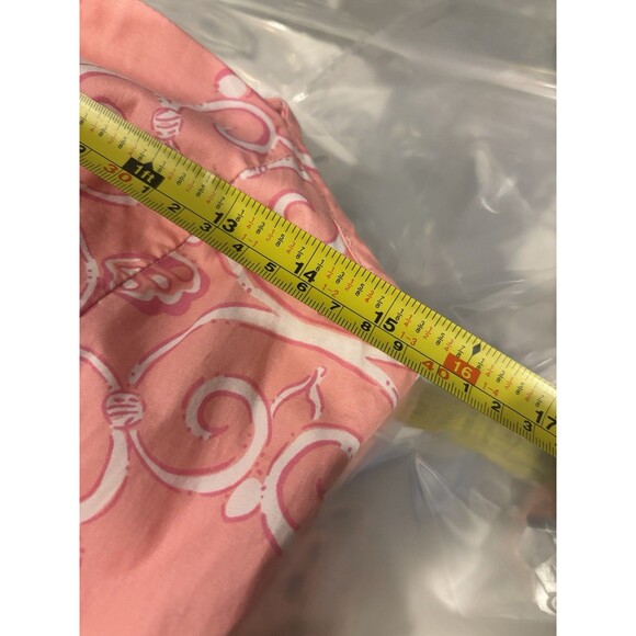 Vintage 90s Lilly Pulitzer Dress Butterfly Roses 1990’s 8 M Pink Pleated Barbie - Picture 4 of 16